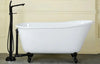 Clawfoot Tub with Black Feet