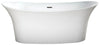 A & E Bath and Shower Axel 68" Premium Acrylic Oval Freestanding Bathtub A & E Bath and Shower