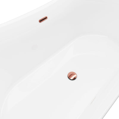 A & E Bath and Shower Axel 68" Premium Acrylic Oval Freestanding Bathtub A & E Bath and Shower