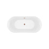 A & E Bath and Shower Axel 68" Premium Acrylic Oval Freestanding Bathtub A & E Bath and Shower