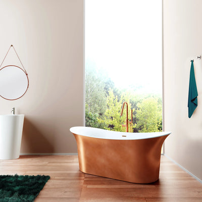 A & E Bath and Shower Axel 68" Premium Acrylic Oval Freestanding Bathtub A & E Bath and Shower