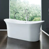 A & E Bath and Shower Axel 68" Premium Acrylic Oval Freestanding Bathtub A & E Bath and Shower