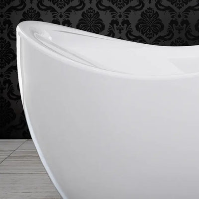 A & E Bath and Shower Axel 68" Premium Acrylic Oval Freestanding Bathtub