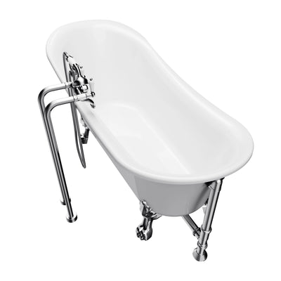 A & E Bath and Shower Dorya Acrylic 69" Premium All-in-One Clawfoot Freestanding Tub Kit A & E Bath and Shower