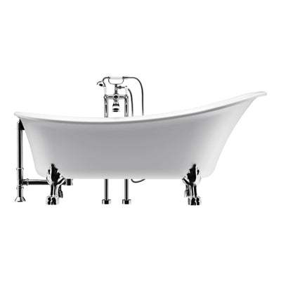 A & E Bath and Shower Dorya Acrylic 69" Premium All-in-One Clawfoot Freestanding Tub Kit A & E Bath and Shower