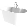 A & E Bath and Shower Retro Acrylic Small 56" Premium Oval Freestanding Tub A & E Bath and Shower