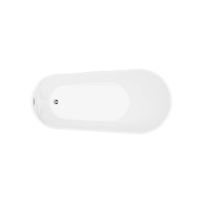 A & E Bath and Shower Riviera 59" Premium Oval Freestanding Bathtub A & E Bath and Shower