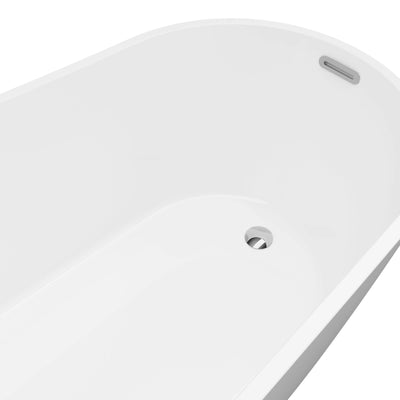 A & E Bath and Shower Riviera 59" Premium Oval Freestanding Bathtub A & E Bath and Shower