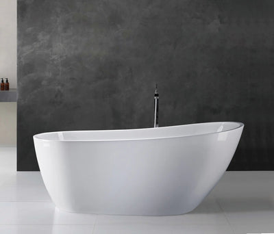 A & E Bath and Shower Riviera 67" Premium Oval Freestanding Bathtub A & E Bath and Shower