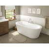 A & E Bath and Shower Una Acrylic 71" Premium Oval Freestanding Tub