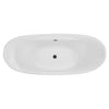 ALFI Brand AB8803 68 Inch White Oval Acrylic Freestanding Soaking Bathtub Alfi Trade Inc