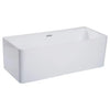ALFI brand AB8859 67 Inch White Rectangular Acrylic Free Standing Soaking Bathtub Alfi Trade Inc