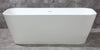 ALFI brand AB9952 67" White Rectangular Solid Surface Smooth Resin Soaking Bathtub