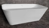 ALFI brand AB9952 67" White Rectangular Solid Surface Smooth Resin Soaking Bathtub Alfi Trade Inc