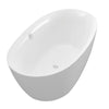 ANZZI Adze Series FT-AZ107 5.9 ft. Freestanding Bathtub in White