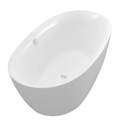 ANZZI Adze Series FT-AZ107 5.9 ft. Freestanding Bathtub in White