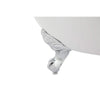 ANZZI Aegis Series FT-AZ082 5.7 ft. Acrylic Center Drain Freestanding Bathtub in Glossy White