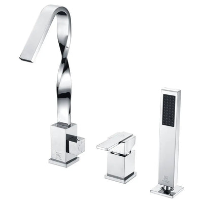 ANZZI Alamere Series FR-AZ040CH Single-Handle Deck-Mount Roman Tub Faucet