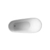 ANZZI Arges Series FT-AZ106 5.9 ft. Center Drain Freestanding Bathtub in Glossy White