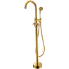 ANZZI Bridal Series FS-AZ0061RG 3-Handle Claw Foot Tub Faucet with Hand Shower in Gold