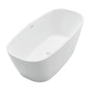 ANZZI Bridge Series FT-AZ108 5.58 ft. Freestanding Bathtub in White