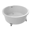 ANZZI Cantor Series FT-AZ302 4.9 ft. Acrylic Clawfoot Non-Whirlpool Bathtub in White