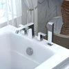 ANZZI Cove Series FR-AZ174 2-Handle Deck-Mount Roman Tub Faucet with Handheld Sprayer in Polished Chrome