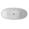 ANZZI Cross Series FT-AZ110 5.58 ft. Freestanding Bathtub in White