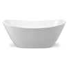 ANZZI Cross Series FT-AZ110 5.58 ft. Freestanding Bathtub in White