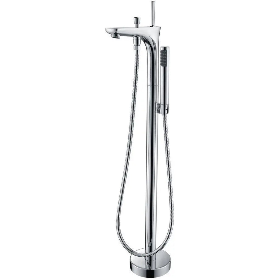 ANZZI Kase Series FS-AZ0029 1-Handle Freestanding Claw Foot Tub Faucet with Hand Shower