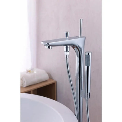 ANZZI Kase Series FS-AZ0029 1-Handle Freestanding Claw Foot Tub Faucet with Hand Shower