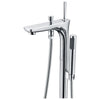 ANZZI Kase Series FS-AZ0029 1-Handle Freestanding Claw Foot Tub Faucet with Hand Shower