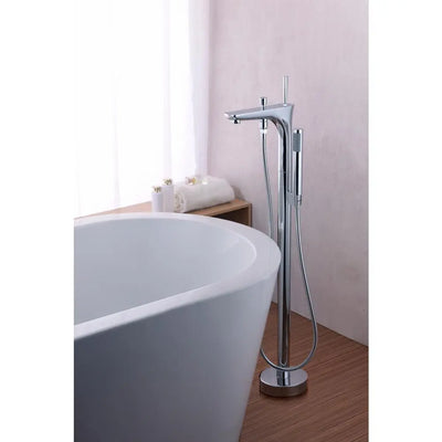 ANZZI Kase Series FS-AZ0029 1-Handle Freestanding Claw Foot Tub Faucet with Hand Shower