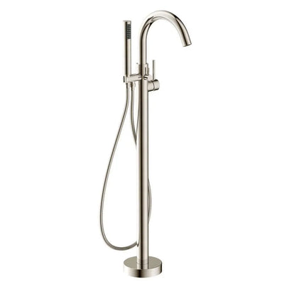 ANZZI Kros Series FS-AZ0025 2-Handle Freestanding Claw Foot Tub Faucet with Hand Shower