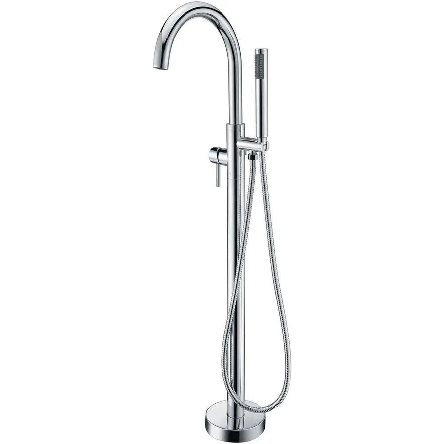 ANZZI Kros Series FS-AZ0025 2-Handle Freestanding Claw Foot Tub Faucet with Hand Shower