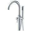 ANZZI Kros Series FS-AZ0025 2-Handle Freestanding Claw Foot Tub Faucet with Hand Shower