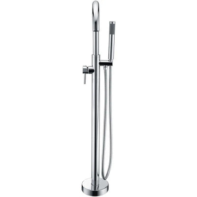 ANZZI Kros Series FS-AZ0025 2-Handle Freestanding Claw Foot Tub Faucet with Hand Shower