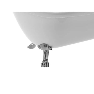 ANZZI Pegasus Series FT-AZ902b 5.5 ft. Acrylic Freestanding Clawfoot Non-Whirlpool Bathtub in White SW Corp