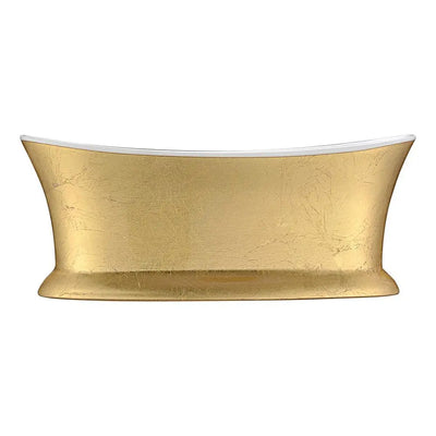 ANZZI Queen Series FT-AZ537 5.74 ft. Freestanding Bathtub in Locket Gold SW Corp