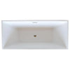 ANZZI Rook Series FT-AZ007 5.6 ft. Acrylic Center Drain Freestanding Bathtub in Glossy White SW Corp