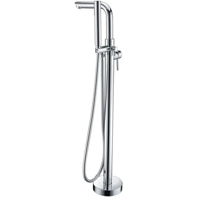 ANZZI Sens Series FS-AZ0026 2-Handle Freestanding Claw Foot Tub Faucet with Hand Shower