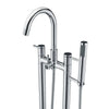 ANZZI Sol Series FS-AZ0027 3-Handle Freestanding Claw Foot Tub Faucet with Hand Shower