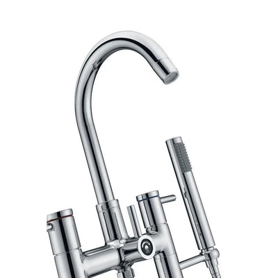 ANZZI Sol Series FS-AZ0027 3-Handle Freestanding Claw Foot Tub Faucet with Hand Shower