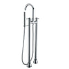 ANZZI Sol Series FS-AZ0027 3-Handle Freestanding Claw Foot Tub Faucet with Hand Shower