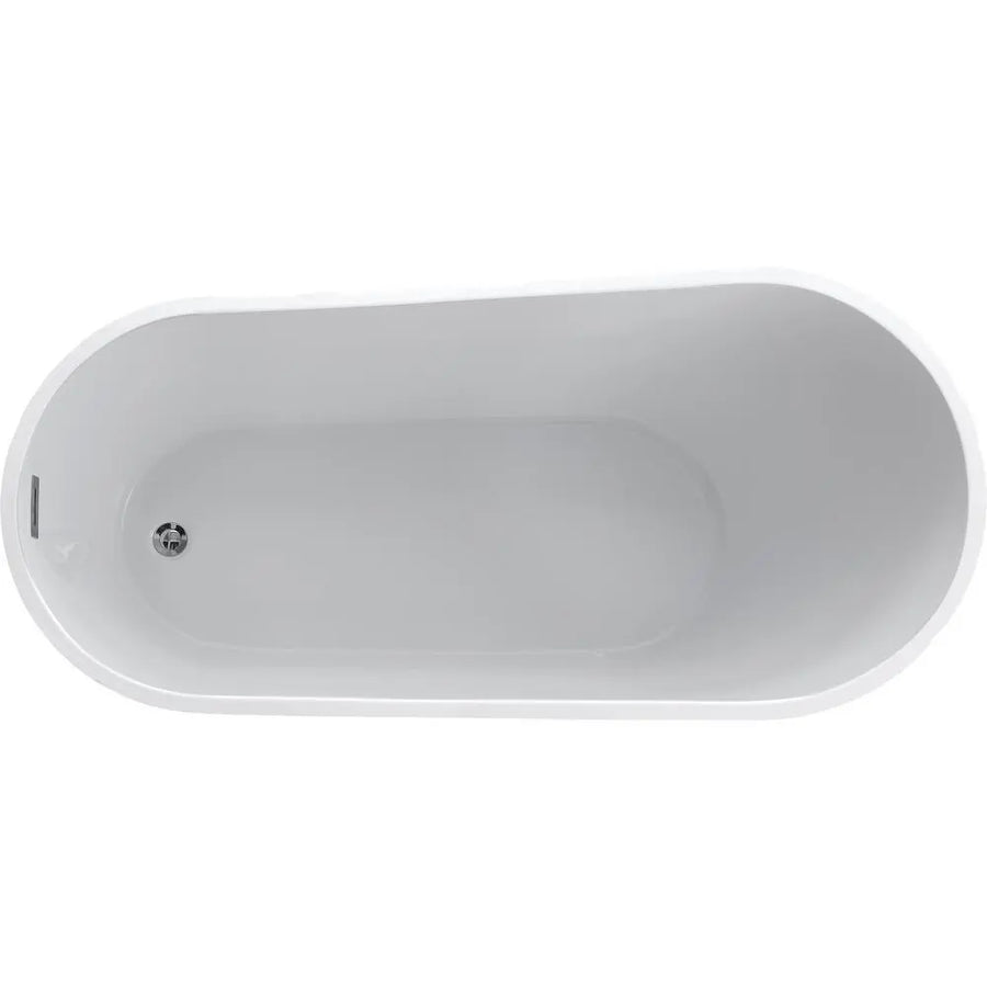 ANZZI Trend Series FT-AZ093 5.58 ft. Freestanding Bathtub in White