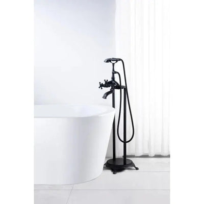 ANZZI Tugela Series FS-AZ0052 3-Handle Claw Foot Tub Faucet with Hand Shower SW Corp