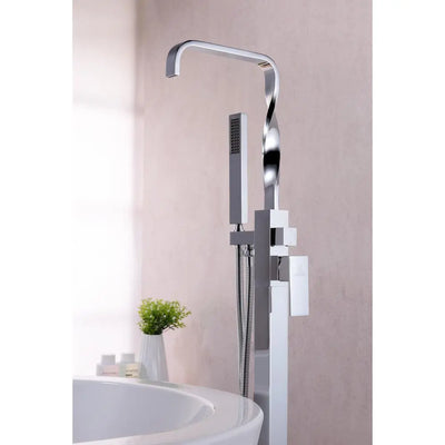 ANZZI Yosemite Series FS-AZ0050 2-Handle Claw Foot Tub Faucet with Hand Shower