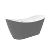 Barclay Nairobi 67" Acrylic Double Slipper Tub Light Grey ATDSN67MIG Barclay Products