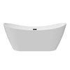 Barclay Nairobi 67" Acrylic Double Slipper Tub Matte White ATDSN67MIG Barclay Products