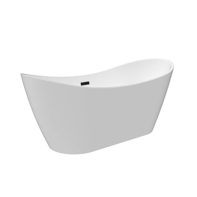 Barclay Nairobi 67" Acrylic Double Slipper Tub Matte White ATDSN67MIG Barclay Products